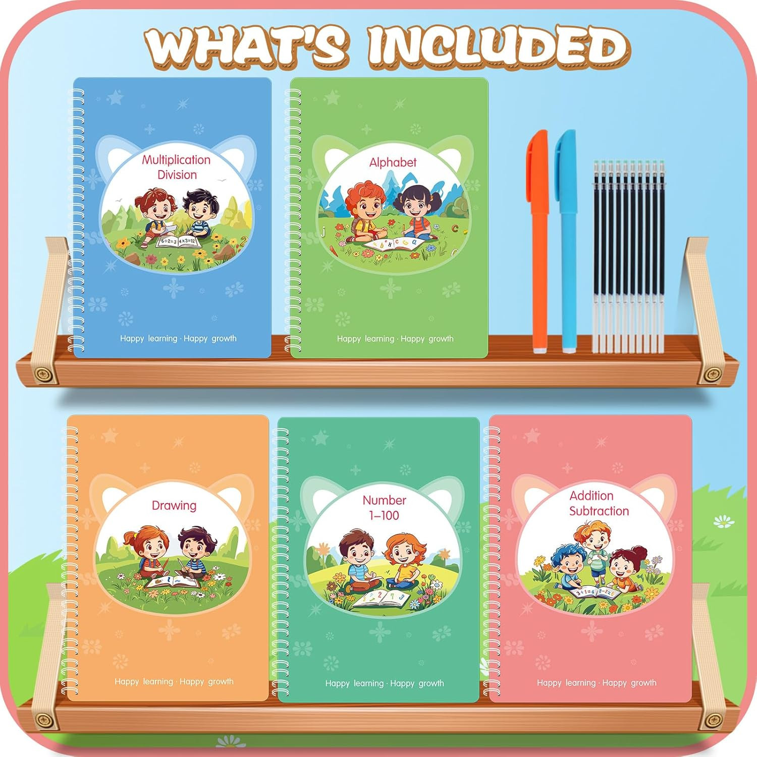 Magic Practice Copybook, Reusable Writing Practice Book