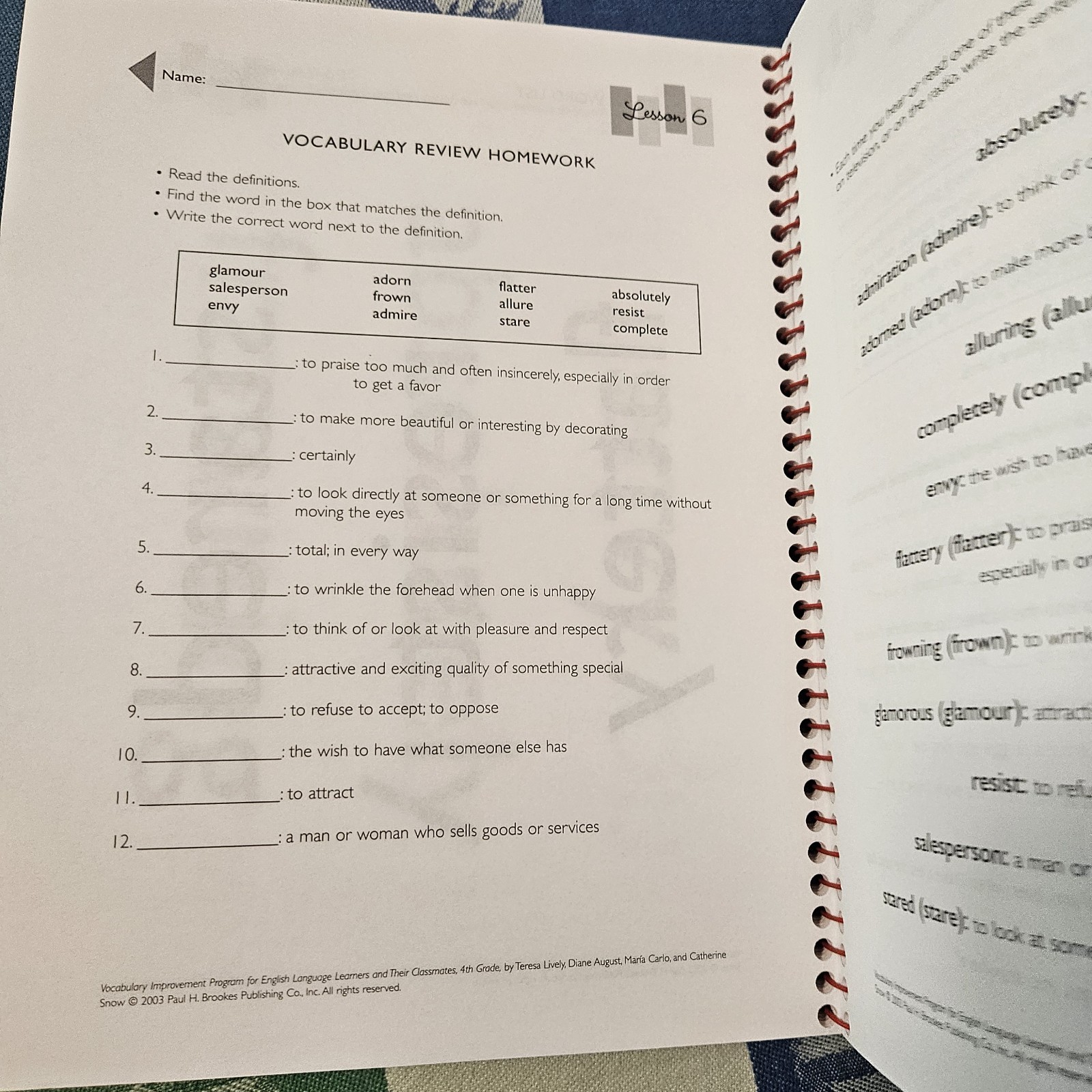 Vocabulary Improvement Program for English Language Learners and Their…