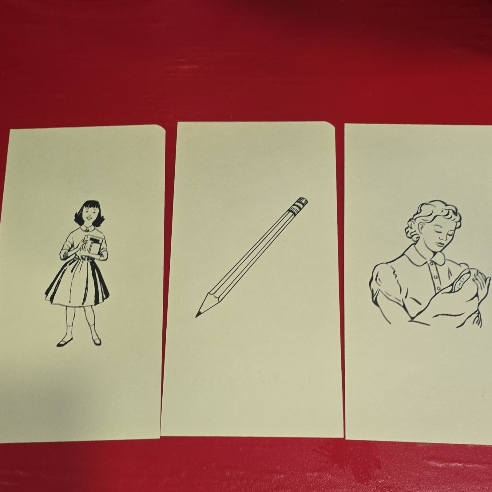 McGraw-Hill French Vocabulary Words Flash Cards Beginner 1959