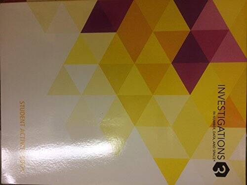 INVESTIGATIONS 2017 STUDENT ACTIVITY BOOK GRADE K – Paperback – GOOD