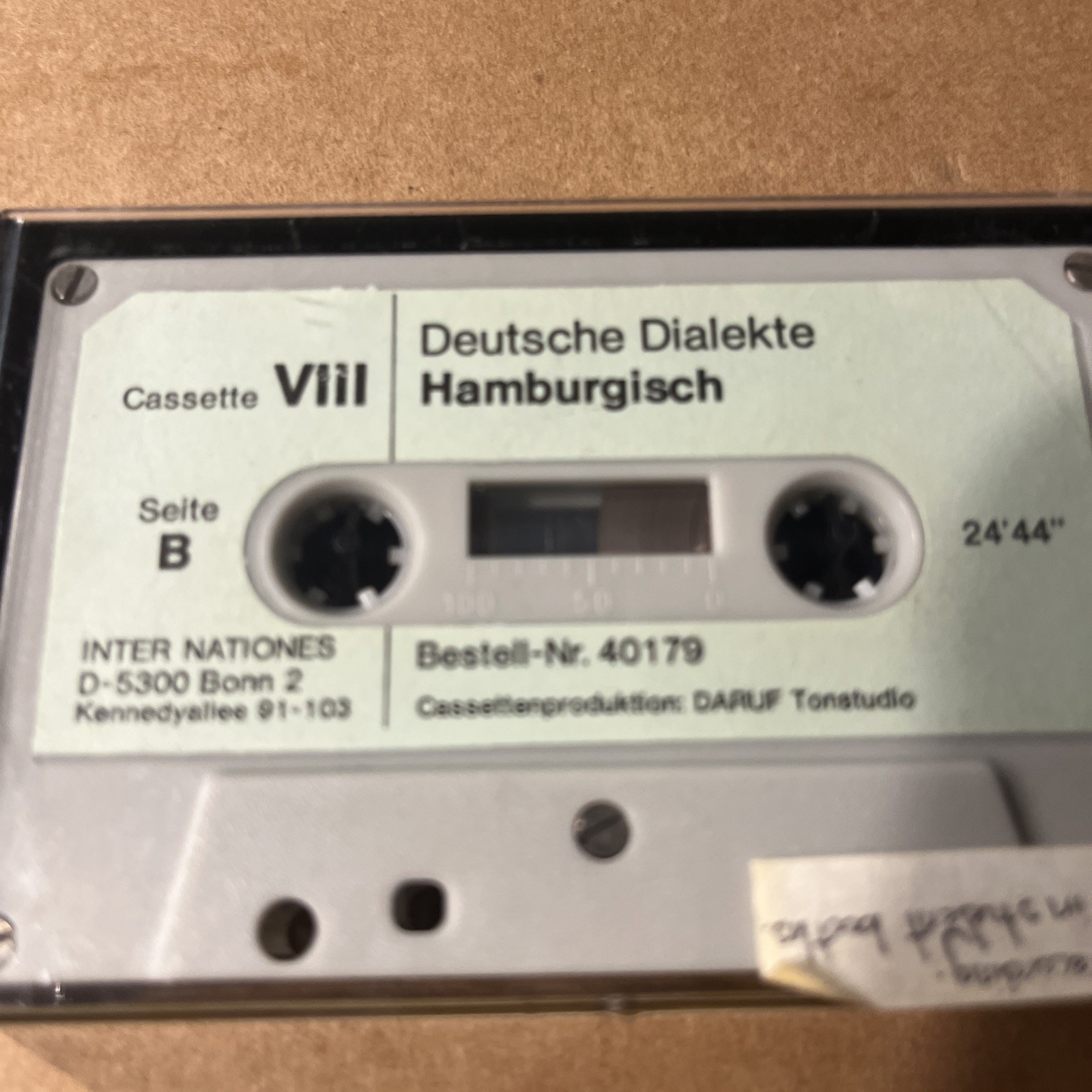 Deustsche Dialekte Cassettes 1 ~ 4 7 & 8 ( 6 in total )