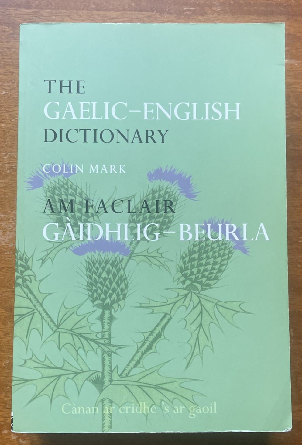 The Gaelic-English Dictionary by Colin Mark, Very Good Paperback