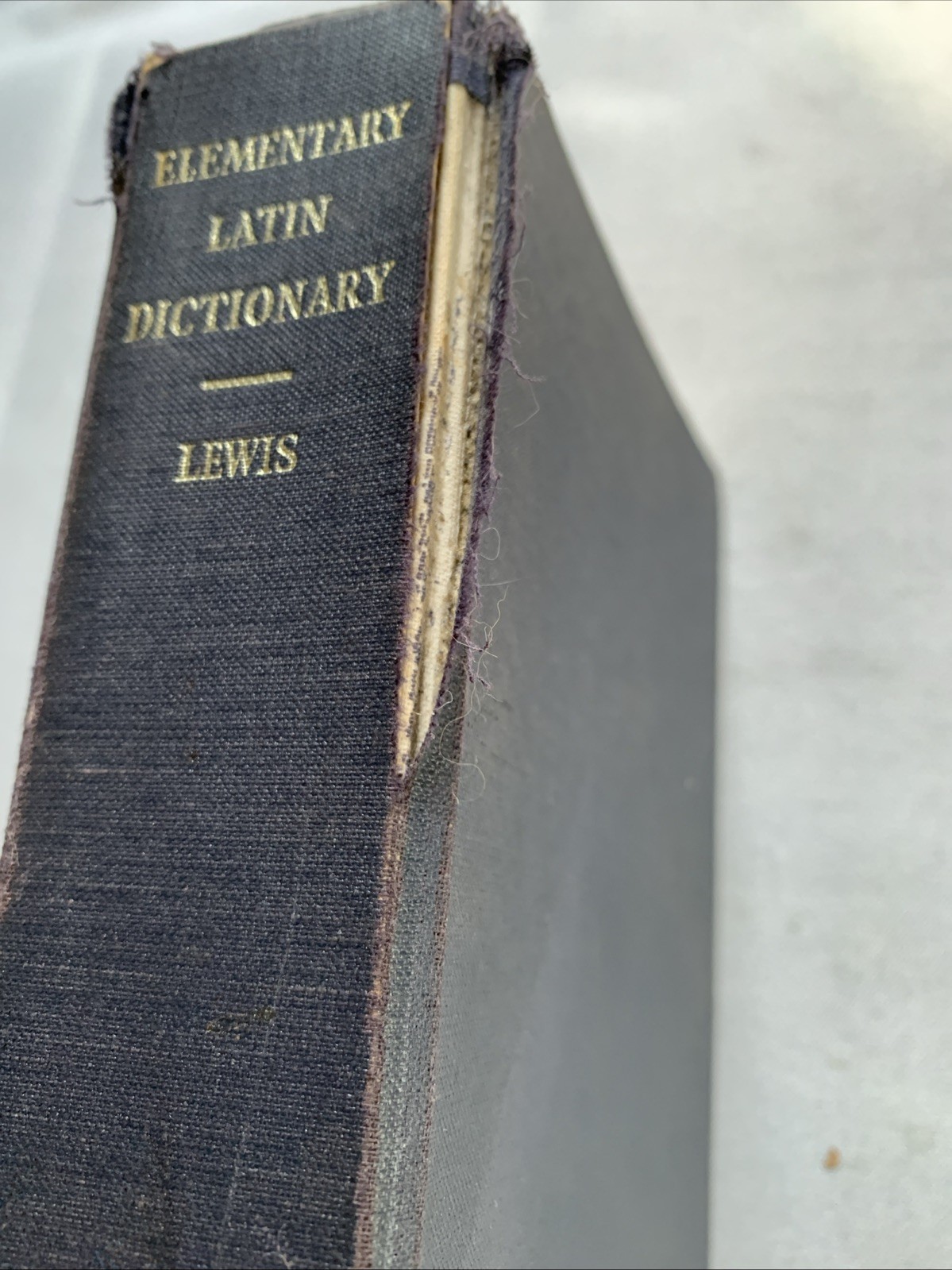 Elementary Latin Dictionary Oxford Lewis 1985 Hardcover Used