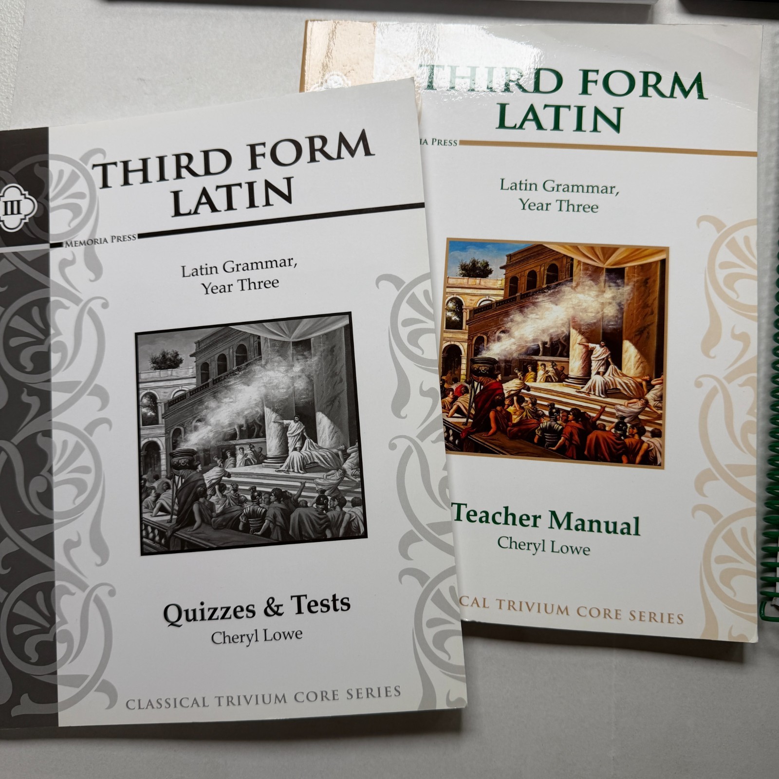 Memoria Press Third Form Latin Set 1st Edition Homeschool 8 Piece Book DVD CD