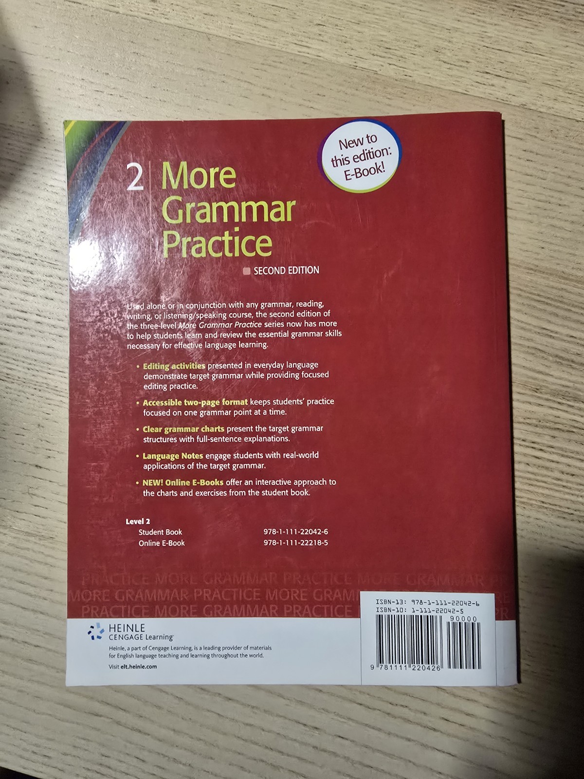 More Grammar Practice 2 Second Edition Heinle Cengage ESL Workbook Student Book