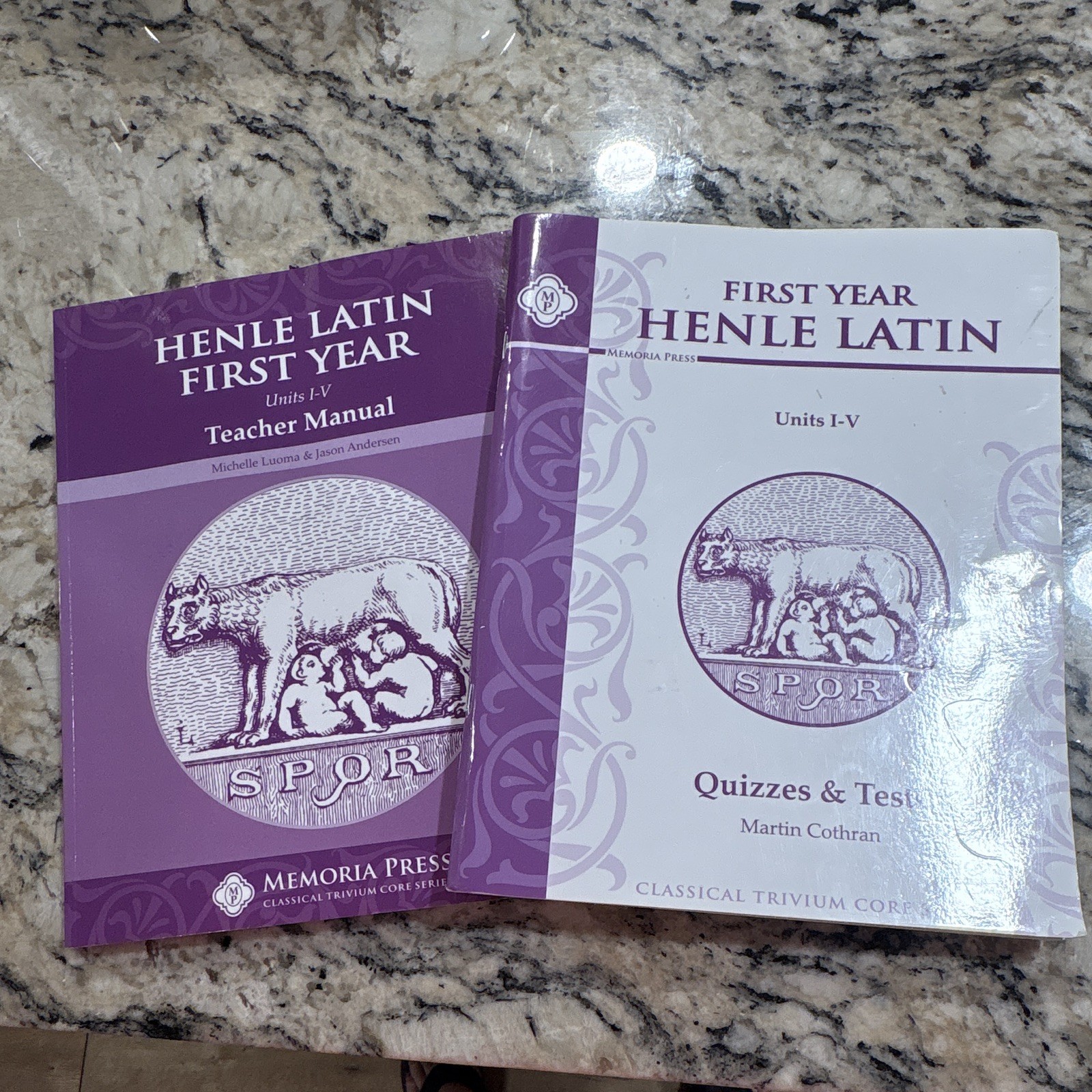 Memoria Press Henle Latin First Year Units I-V Teacher Manual + Quizzes + Tests