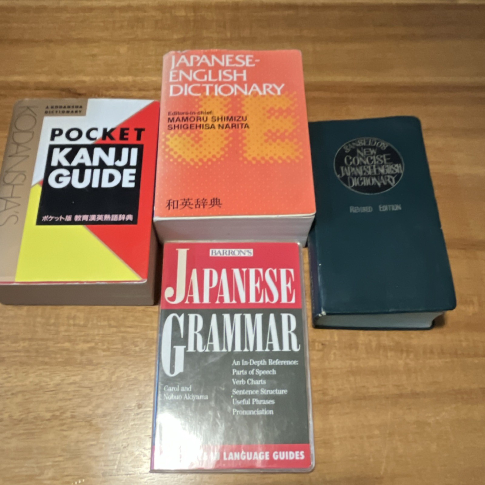 Japanese-English Dictionary Revised Edition w/ Pocket Kanji Guide & Grammar Book