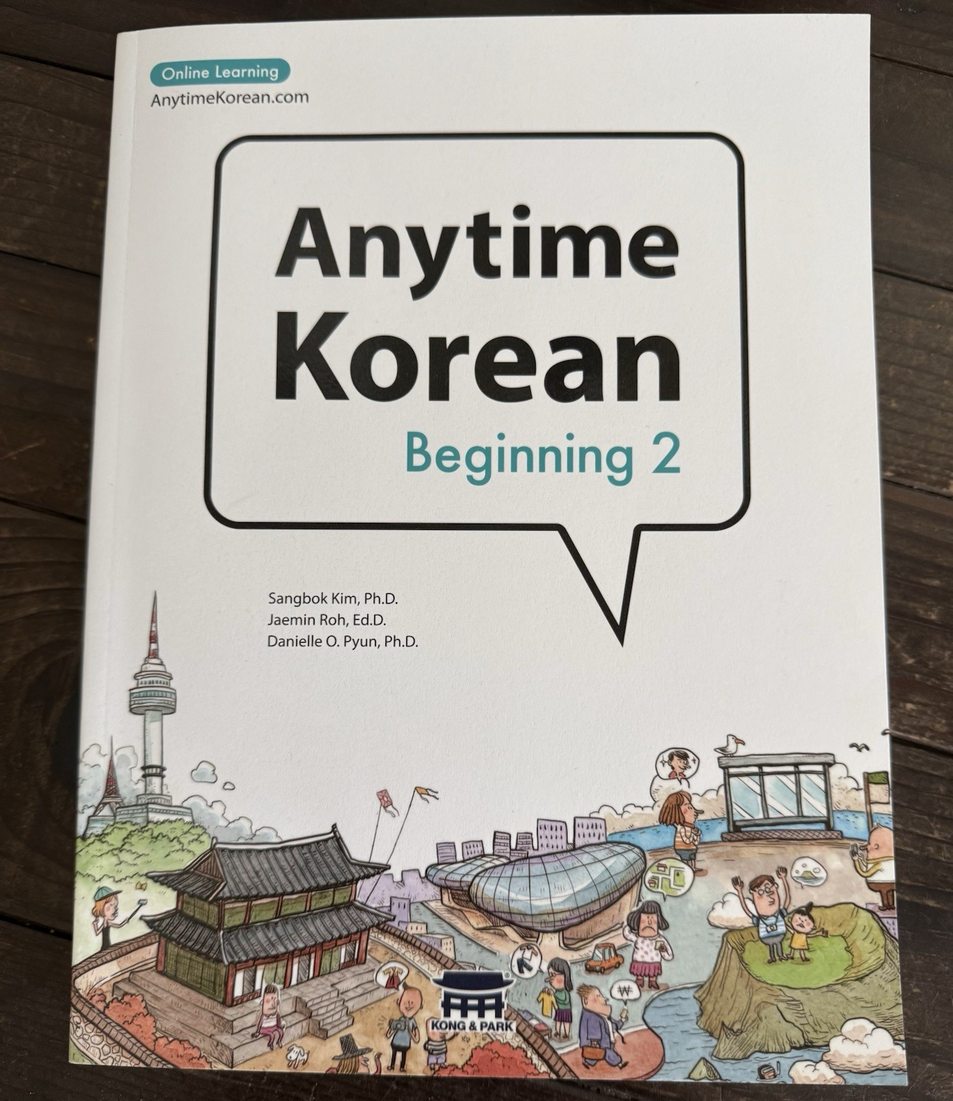 Anytime Korean Beginning 2 Beginner Korean Course Book + Online Learning