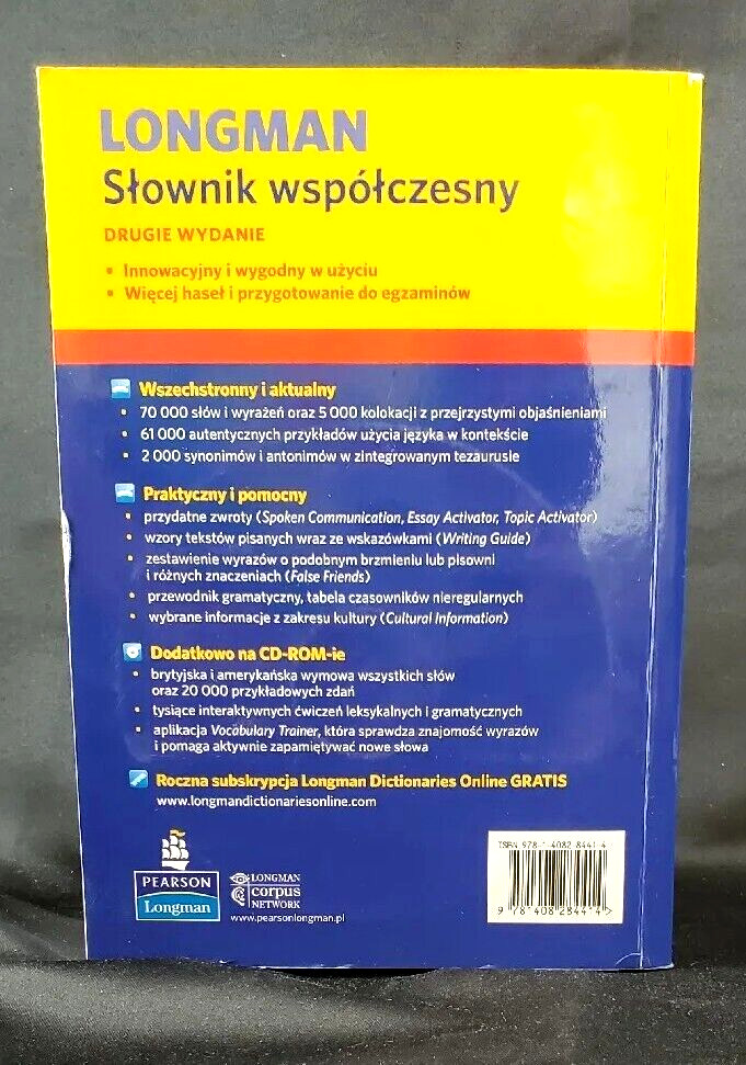 LONGMAN – STOWNIK WSPOTCZESNY DRUGIE WYDANIE – 2011 ENGLISH-POLISH DICTIONARY