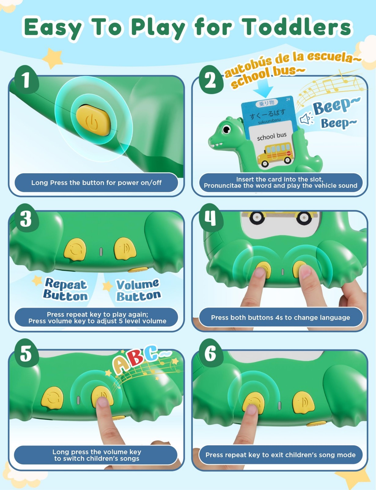 Japanese and English Talking Flash Cards for Kids, 510 Sight Words Bilingual Lea