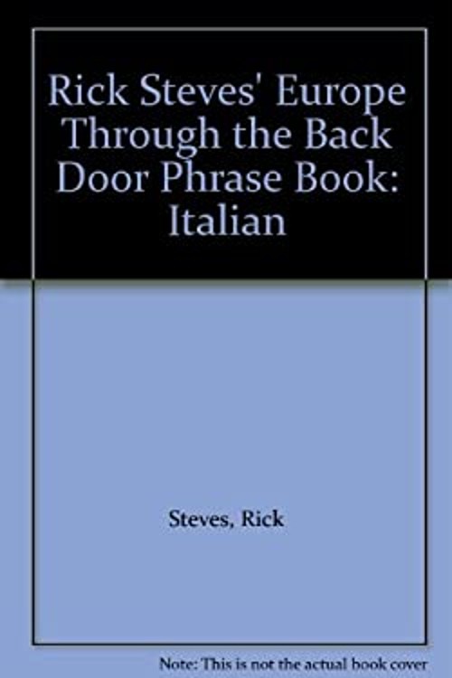 The Europe Through the Back Door Phrase Book : Italian Paperback
