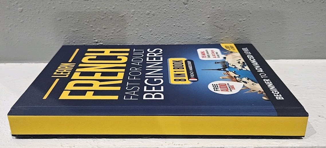Learn French Fast Adult Beginners 8 in 1 Wkbk 15 Minute Daily Lessons Hardcover
