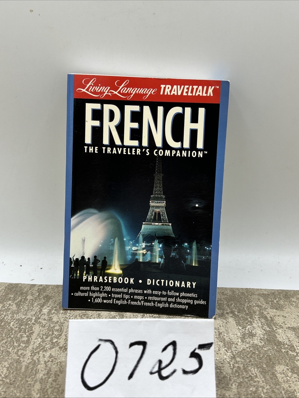 Fodor’s Living Language French Phrase book/Dictionary 1st Edition – W/ CASSETTE