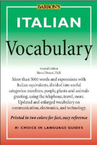 Italian Vocabulary (Barrons Vocabulary) – Paperback By Danesi, Marcel – GOOD