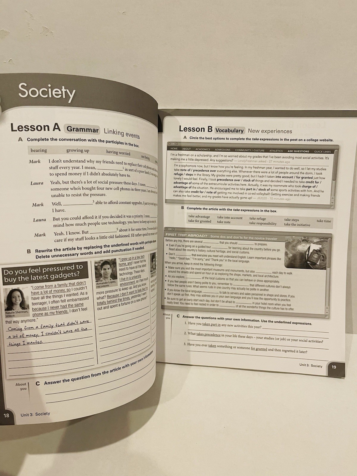 Cambridge University Viewpoint Level 2 Workbook