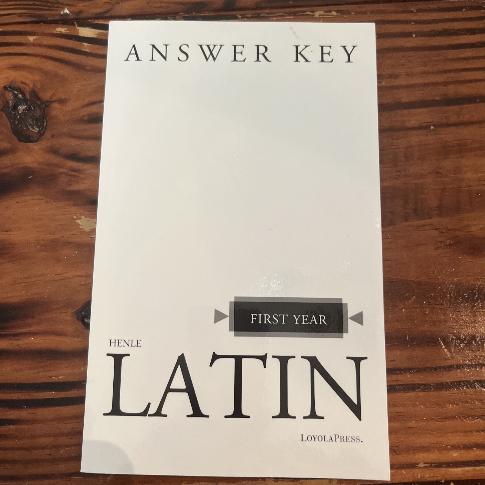Henle Latin Ser.: Henle Latin First Year Answer Key by Robert J. Henle (1958,…