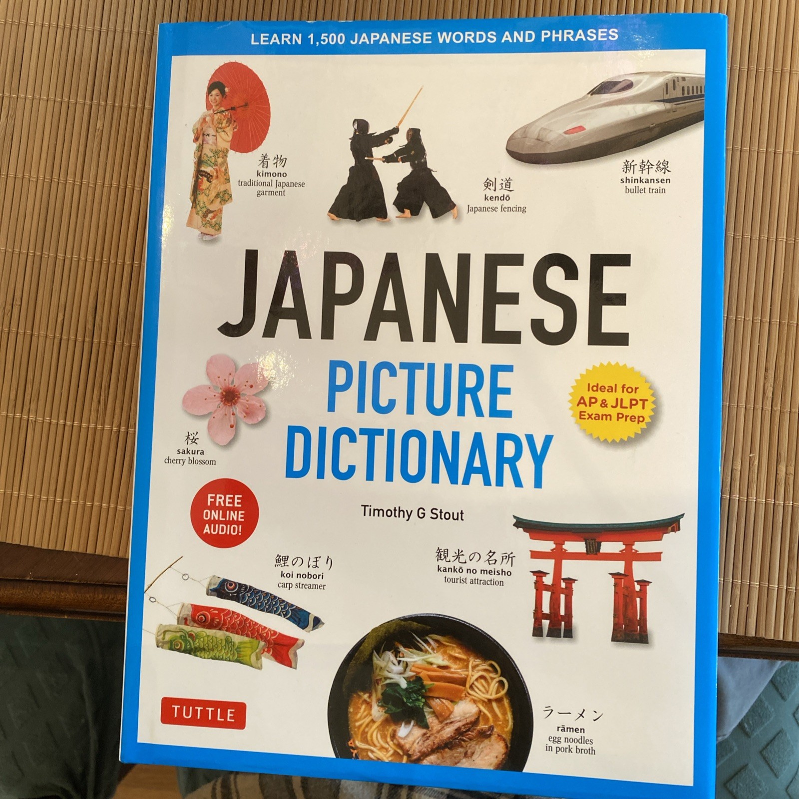 Japanese Picture Dictionary: 1,500 Japanese Words and Phrases-Hardcover-NEW!