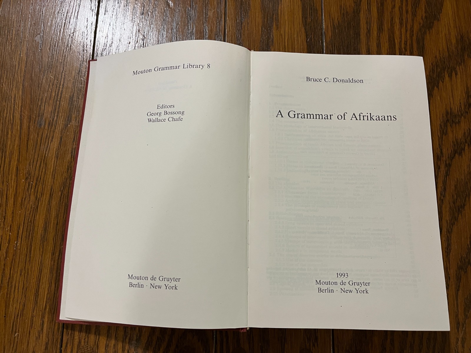 Grammar of Afrikaans, Hardcover by Donaldson, Bruce C