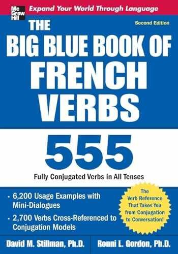 The Big Blue Book of French Verbs, Second – Paperback, by STILLMAN – Very Good