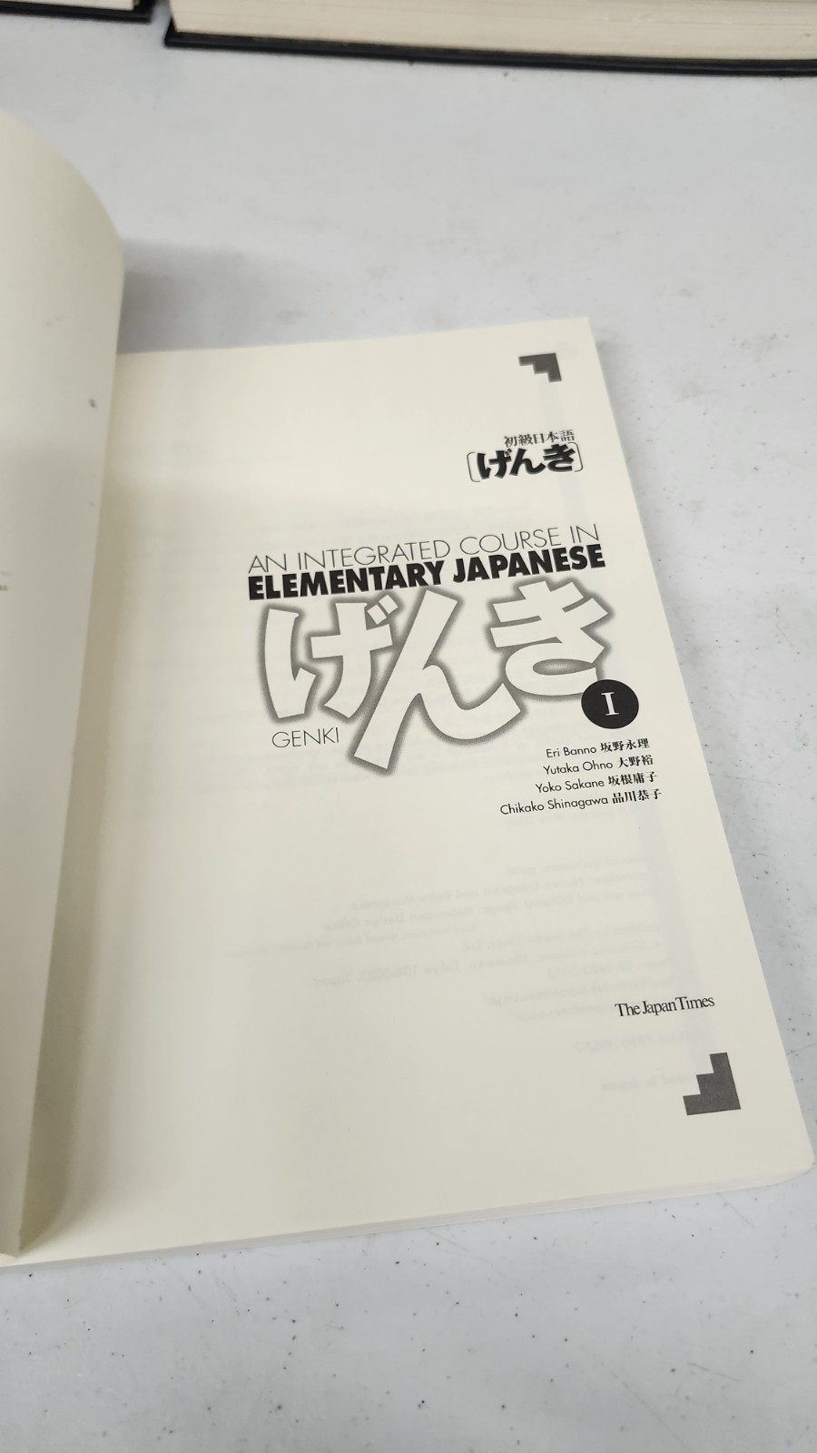 GENKI: An Integrated Course in Elementary Japanese 1 Japan Times