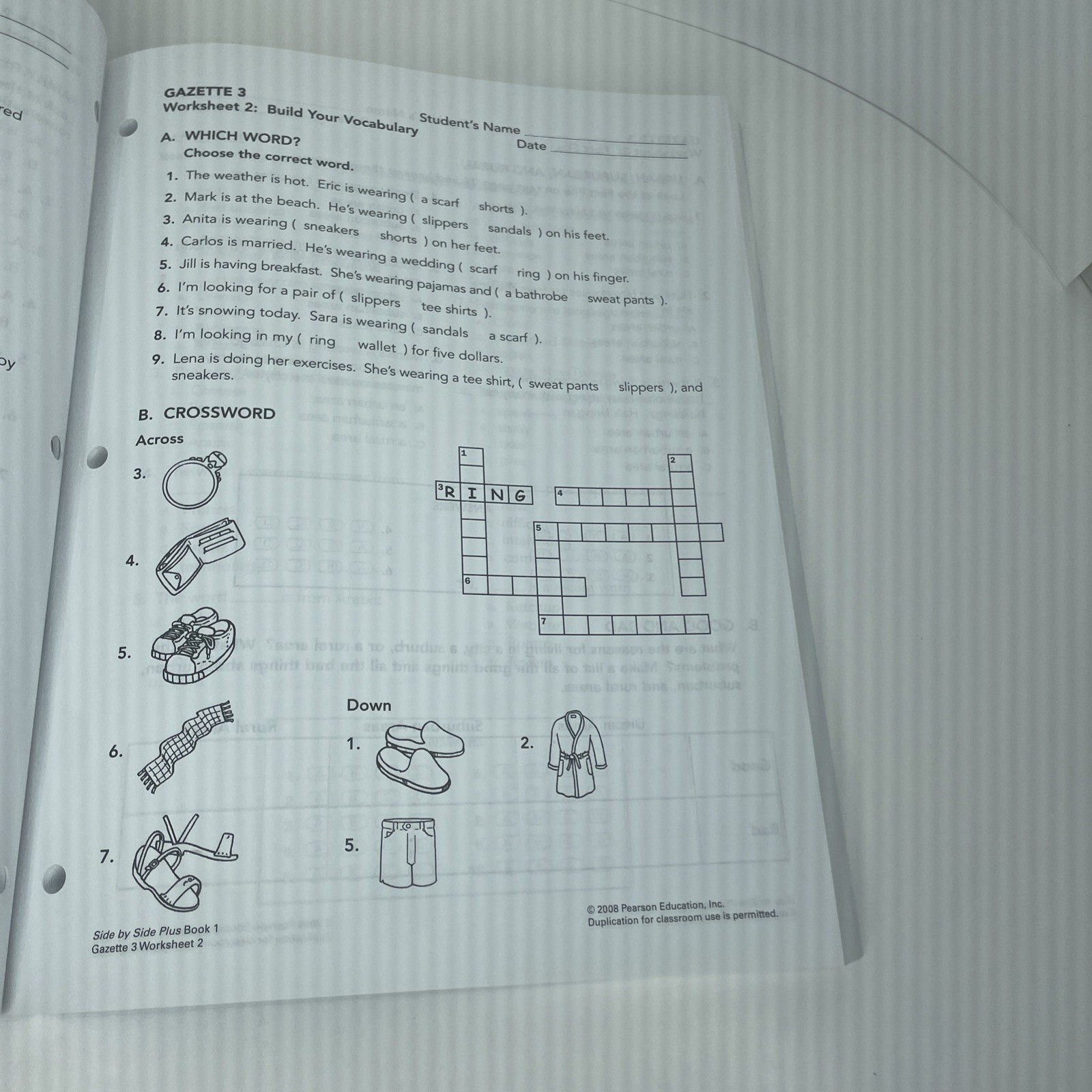 SIDE BY SIDE PLUS MULTILEVEL ACTIVITY ACHIEVEMENT TEST BOO By Steven J. Molinsky