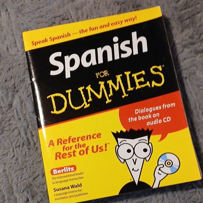 Spanish for Dummies by Susana Wald Paperback Book with Audio CD Wiley 2001