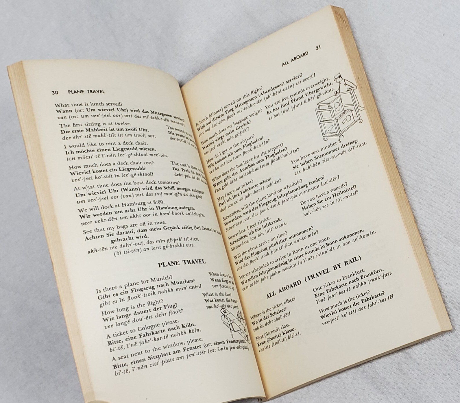 German in a Nutshell by Henry Regensteiner 1958, Vintage Paperback Book