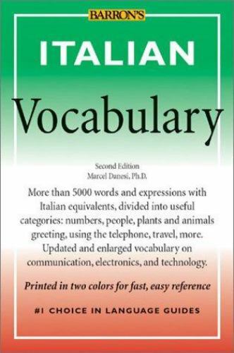 Italian Vocabulary by Danesi, Marcel