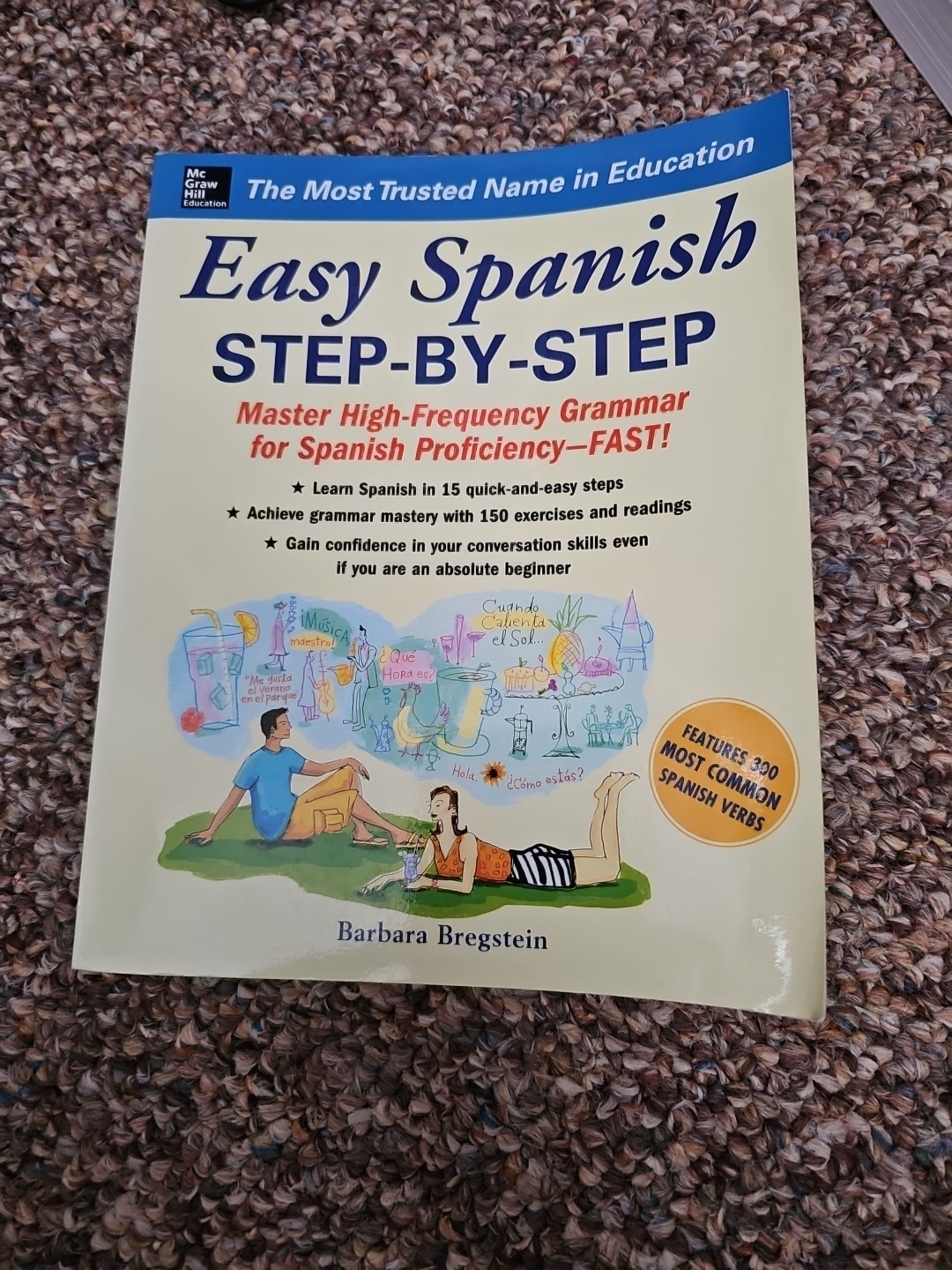 Easy Spanish Step-By-Step by Barbara Bregstein (2005, Perfect)