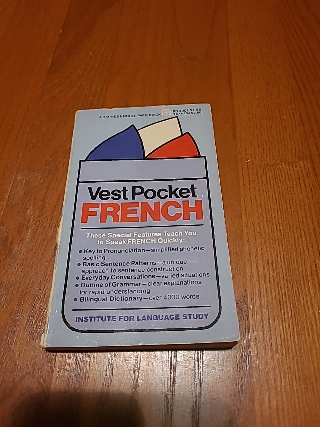 Vest Pocket French by Joseph Southam Choquette 1957 PB 1st Ed Barnes & Noble