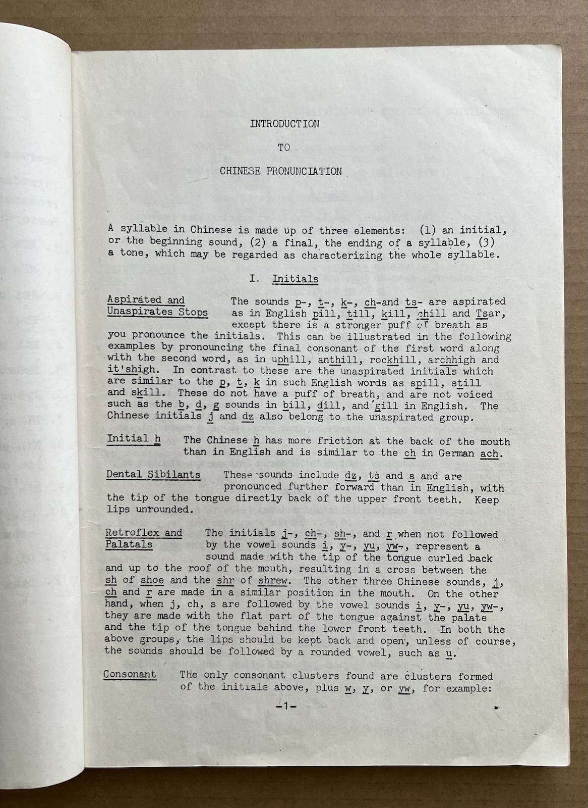 Basic Chinese in 100 Hours 1969 Taipei Language Institute Mandarin Textbook