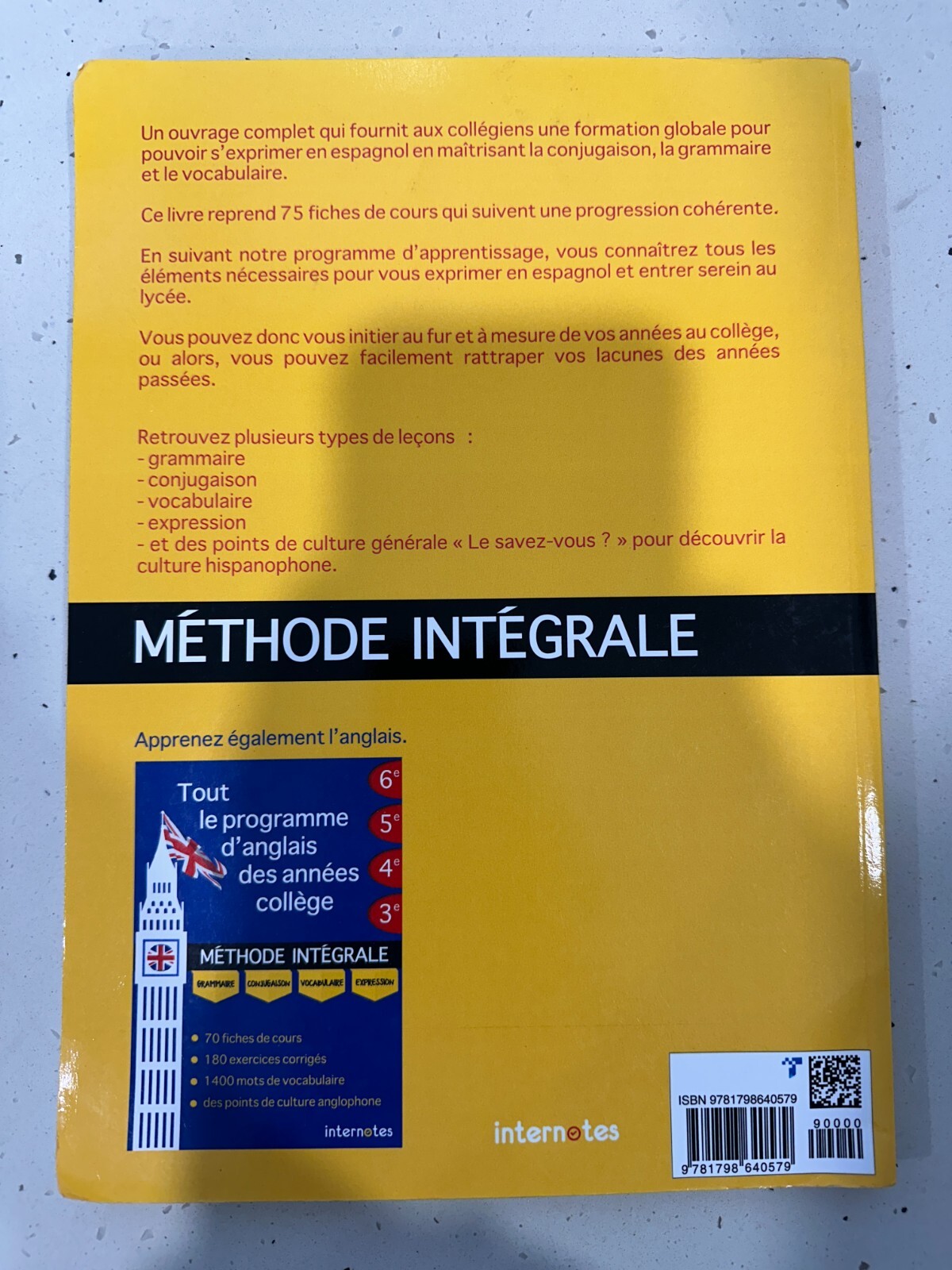 The entire Spanish program for middle school years (for French Speakers) NEW
