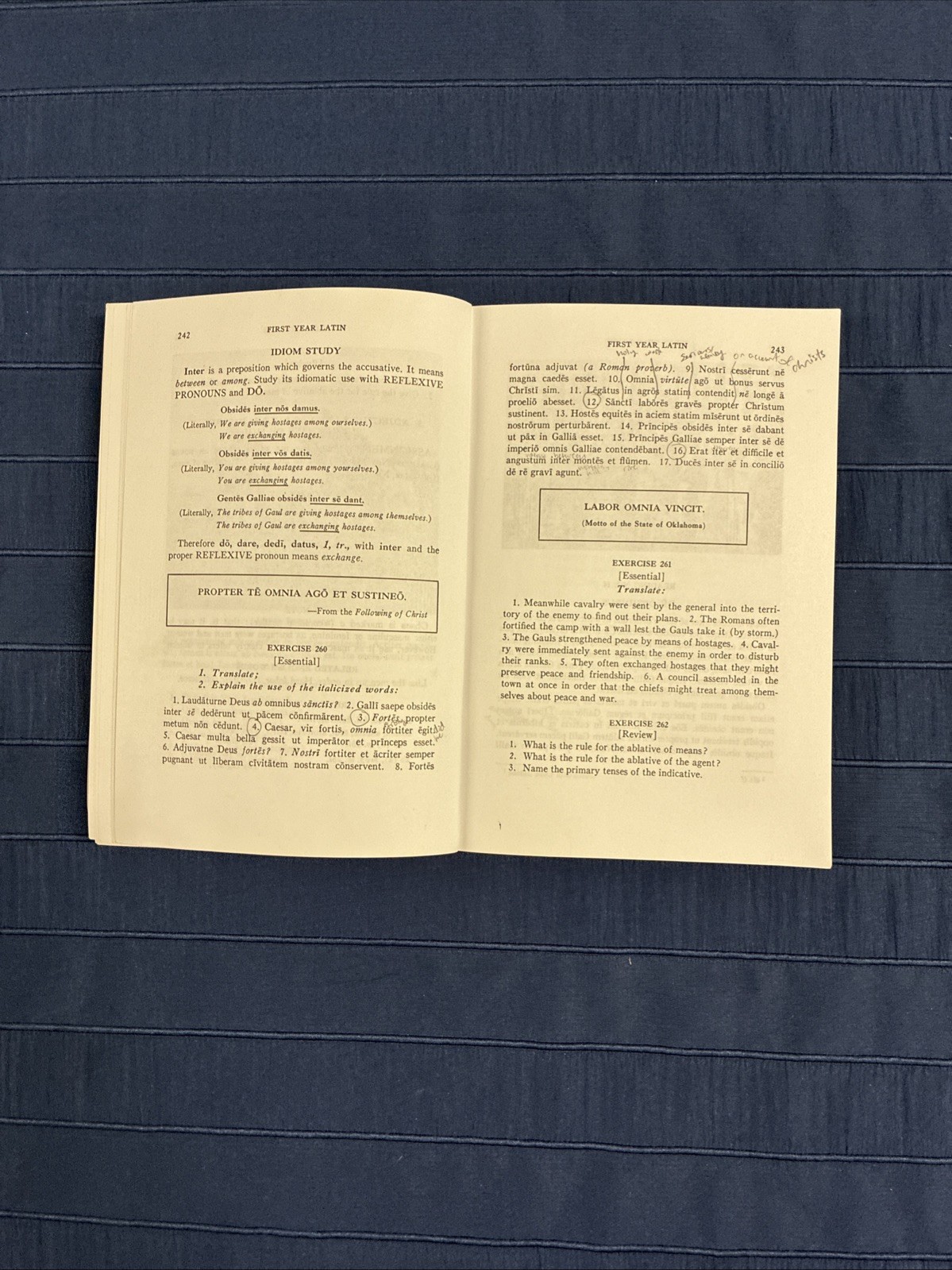 Henle First Year Latin Set – Text and Grammar Book