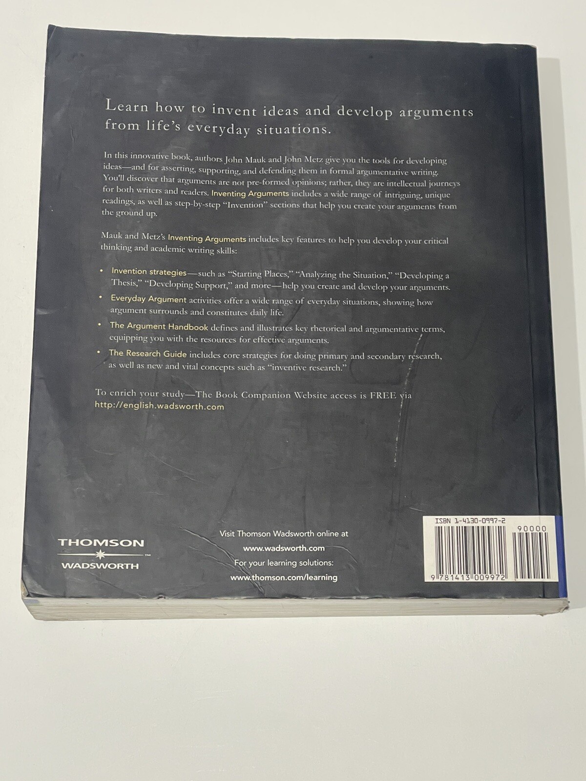 Inventing Arguments by John Mauk and John Metz (2006)
