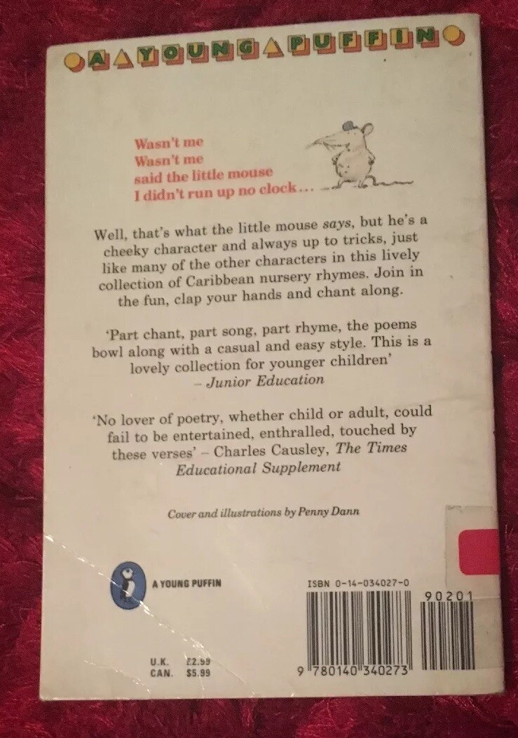 No Hickory, No Dickory, No Dock By John Agard & Grace Nichols (Paperback)