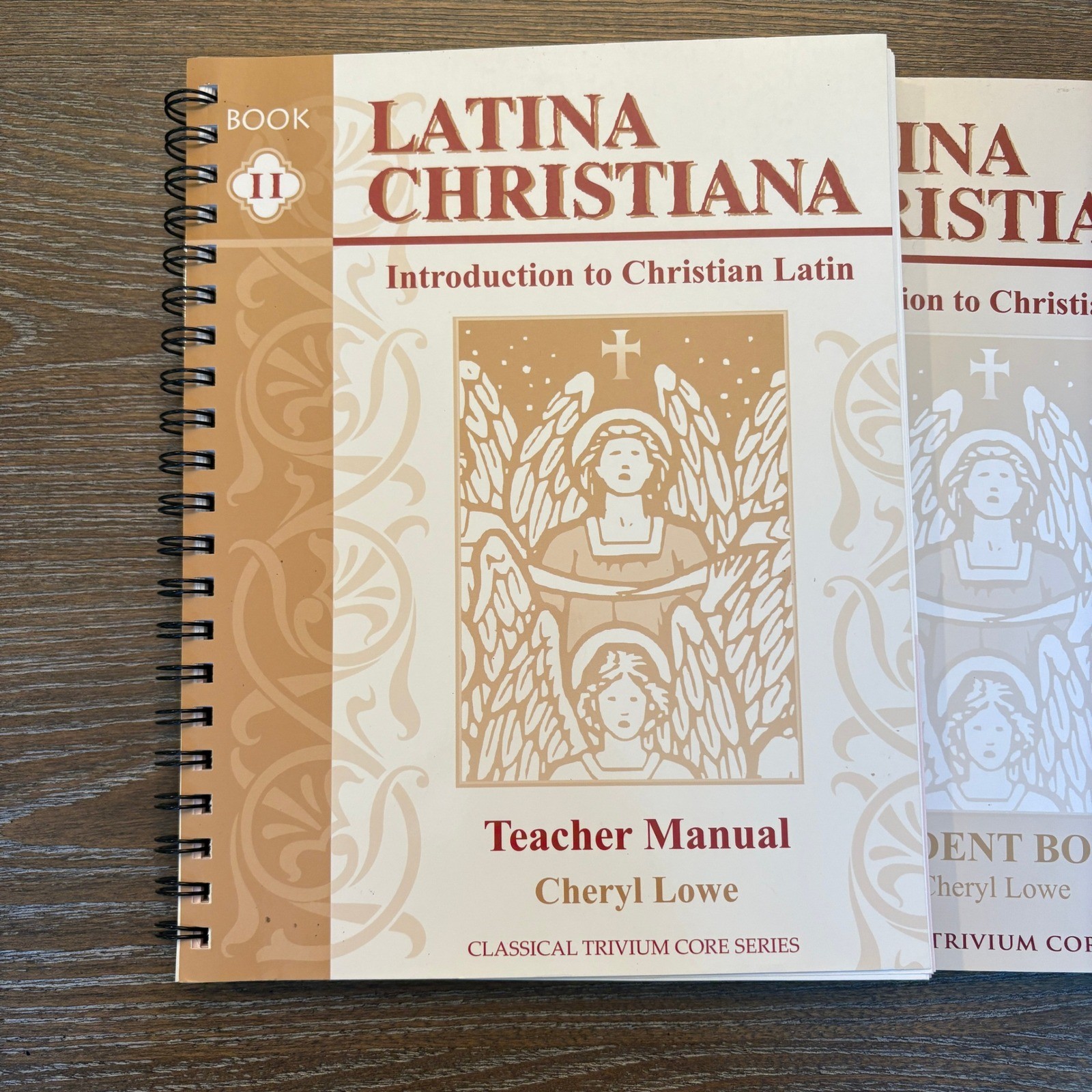 Memoria Press Latina Christiana II Student Teacher Manual Cards Set Good Tan