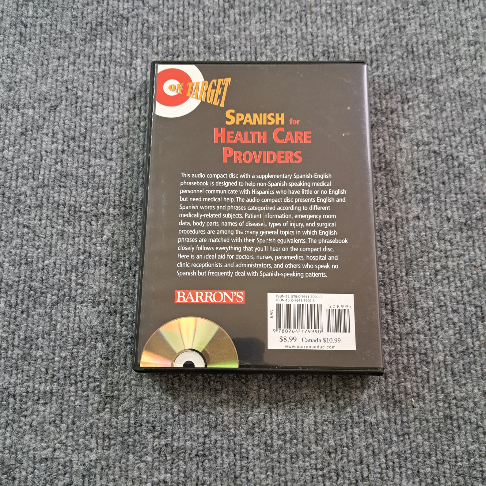 Spanish For Healthcare Providers On Target CD