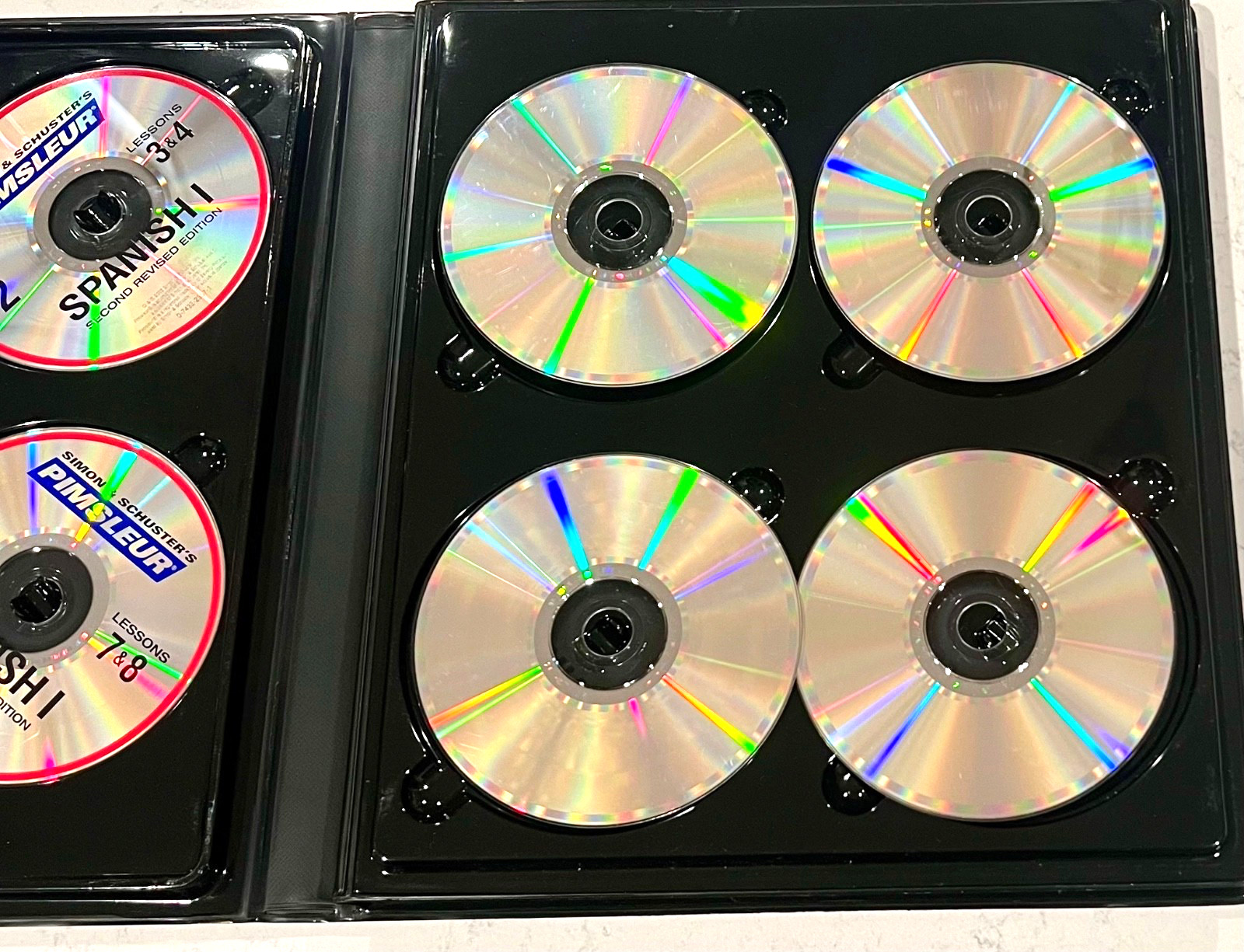 Simon Schuster’s Pimsleur Spanish I Second Revised Edition 16 CD Set 30 Lessons