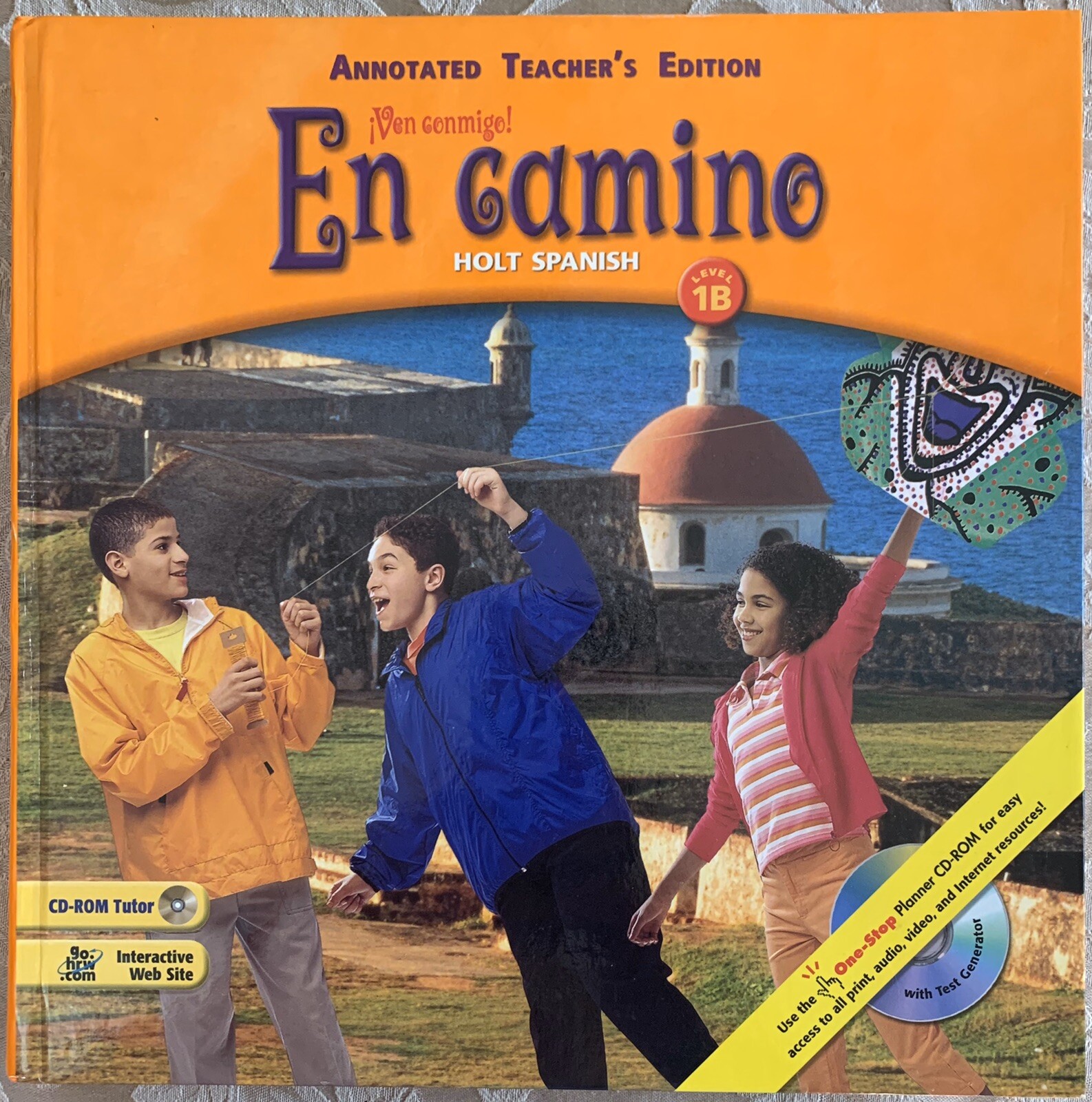 EN CAMINO: HOLT SPANISH, LEVEL 1B, ANNOTATED TEACHER’S EDITION – Hardcover *NEW*