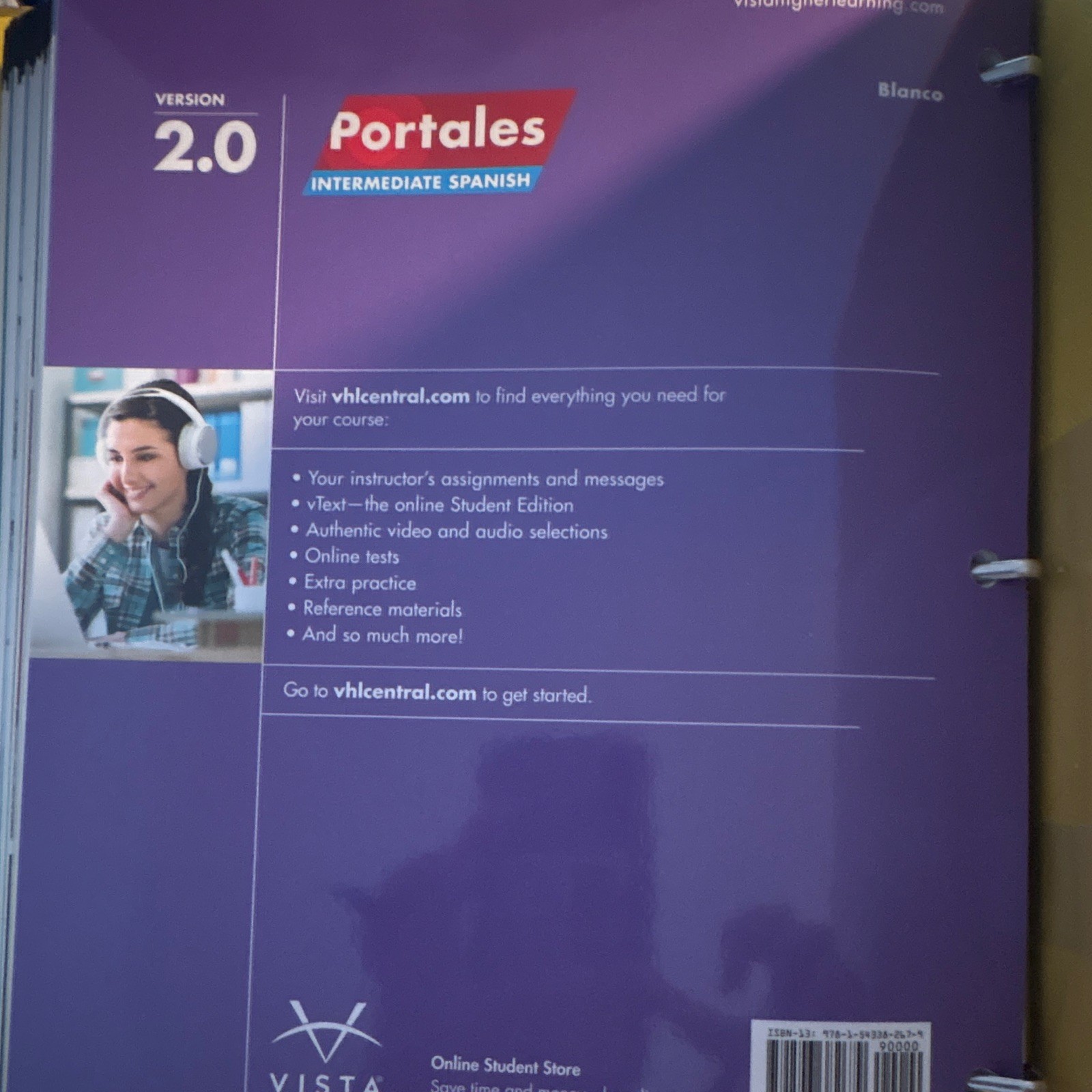 Portales: Intermediate Spanish B1 Language Course Ring/Wire Bound Blanco Revised
