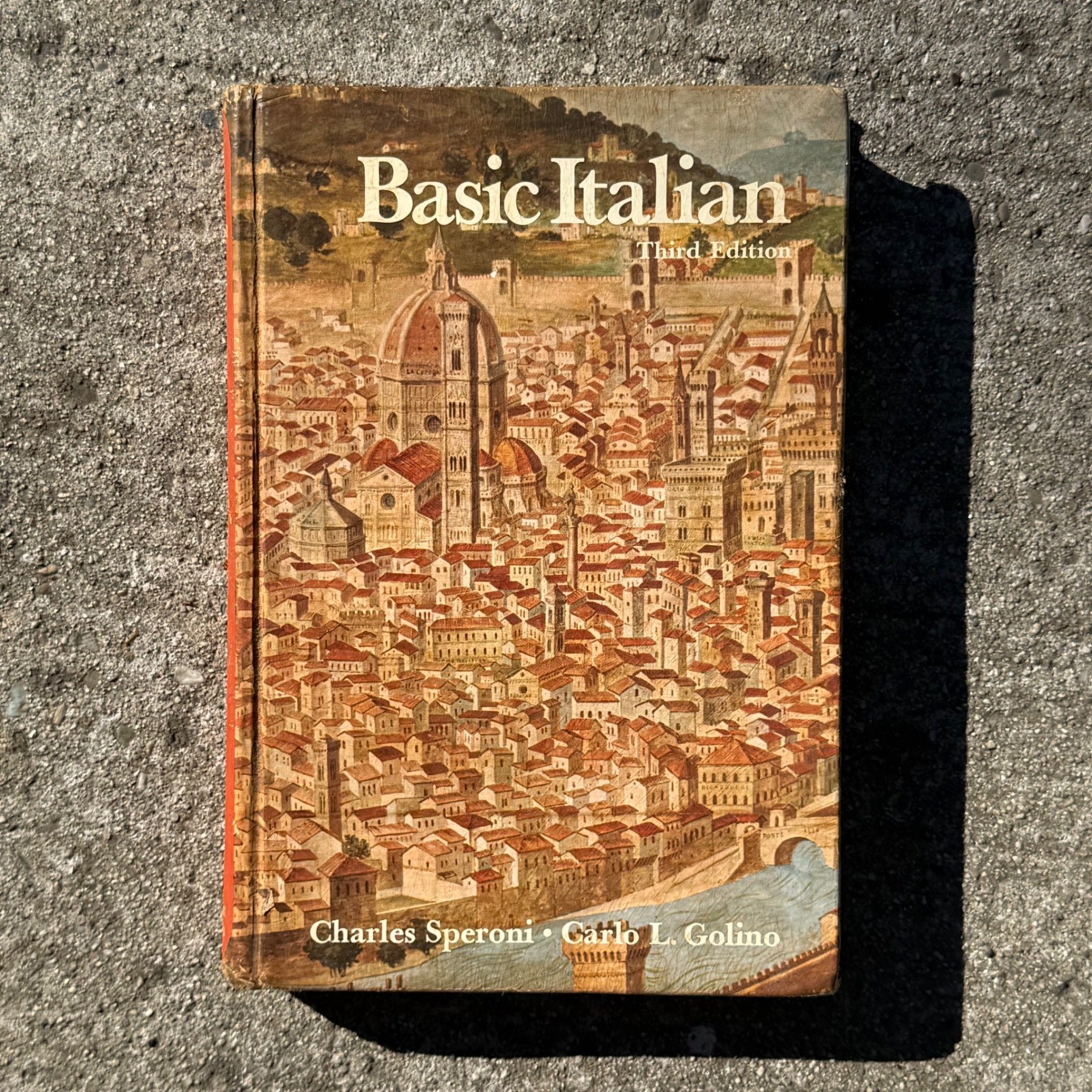 Basic Italian Third Edition 1972 Speroni Golino Vintage Hardcover Textbook