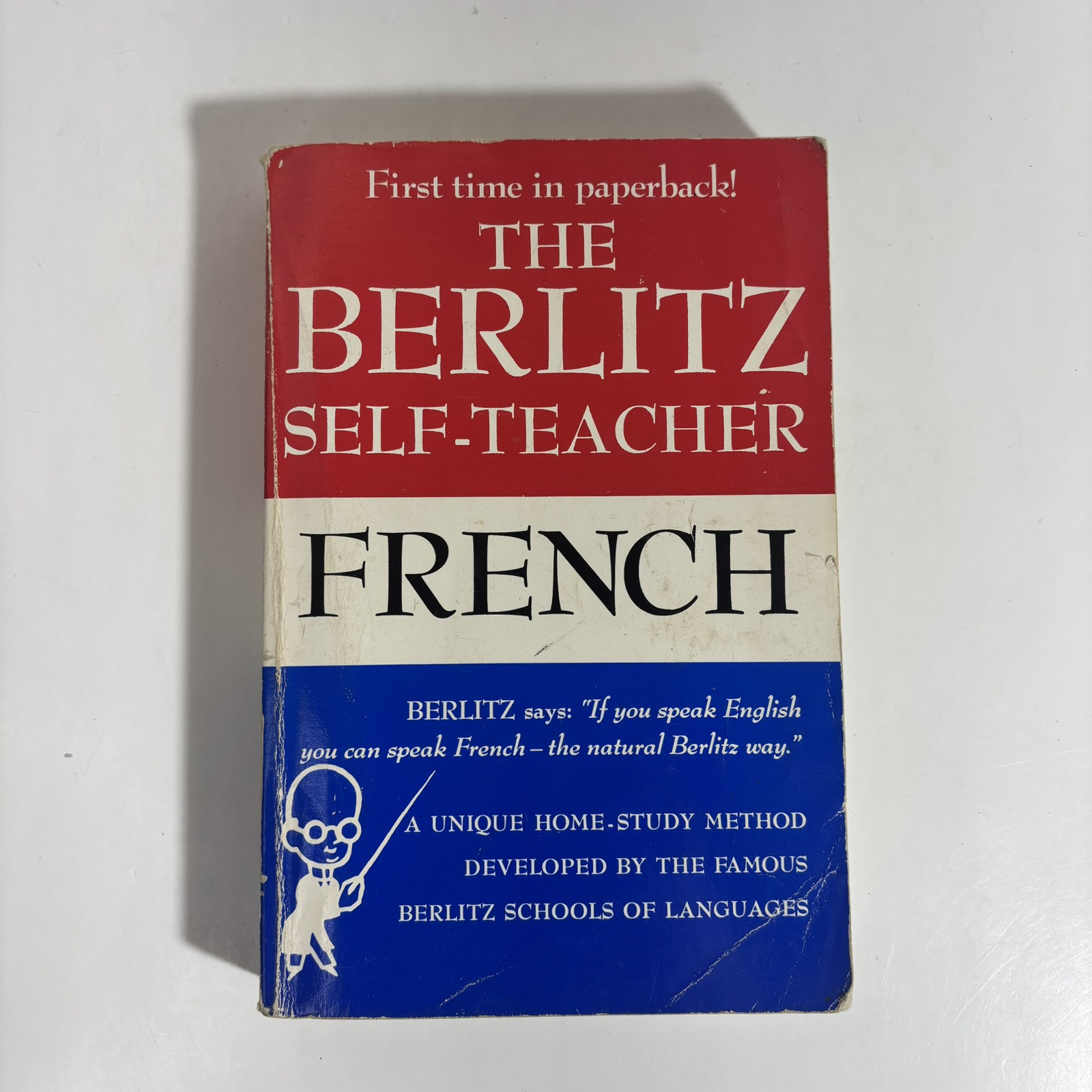 The Berlitz Self-Teacher-French, 1987, 1st TPB Edition. Home Language Study. A9