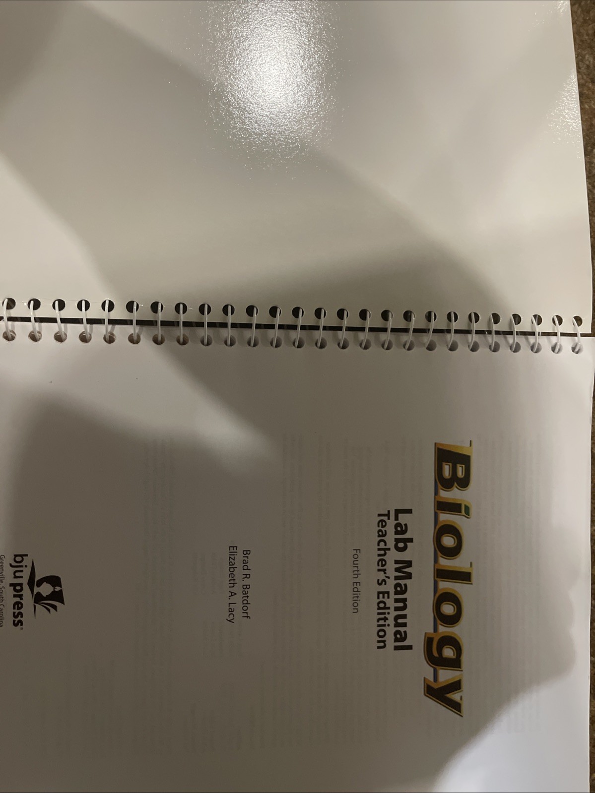 BJU Press Biology 4th Edition