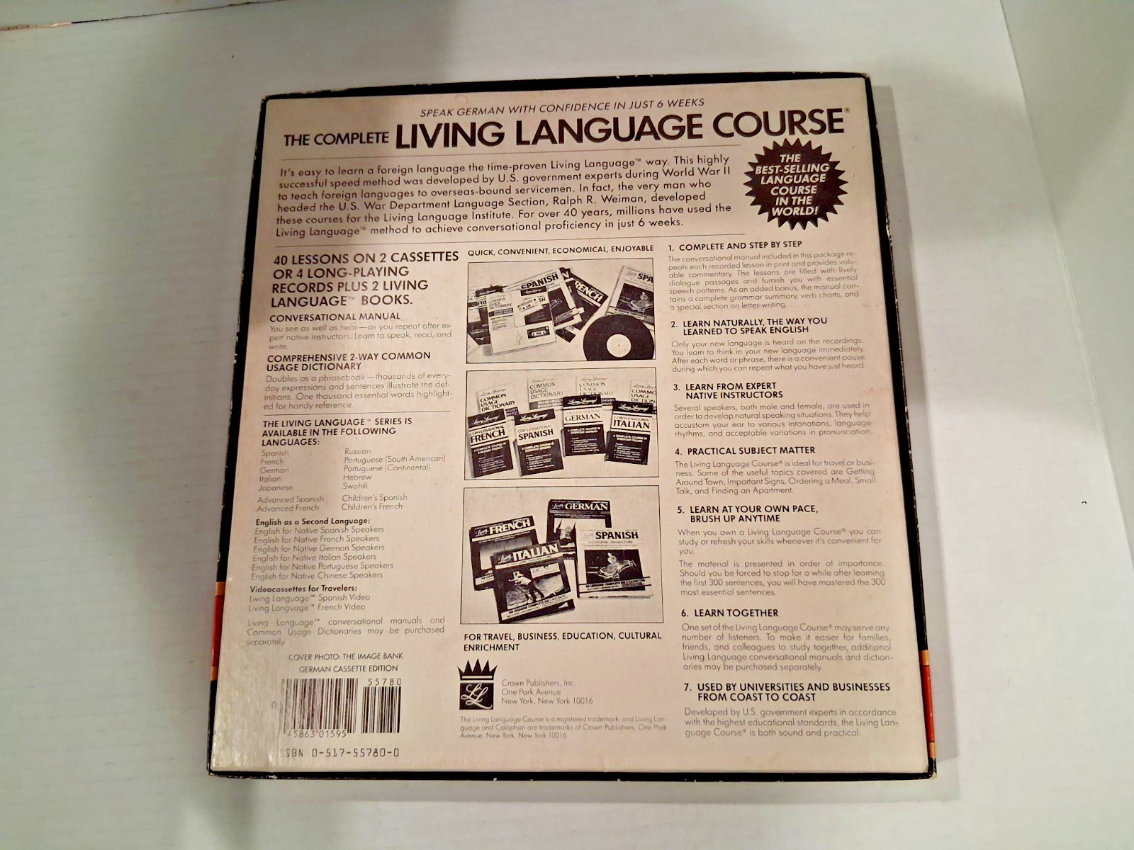Living German Complete Language Course 2 Cassette Edition 40 Lessons 1 Book