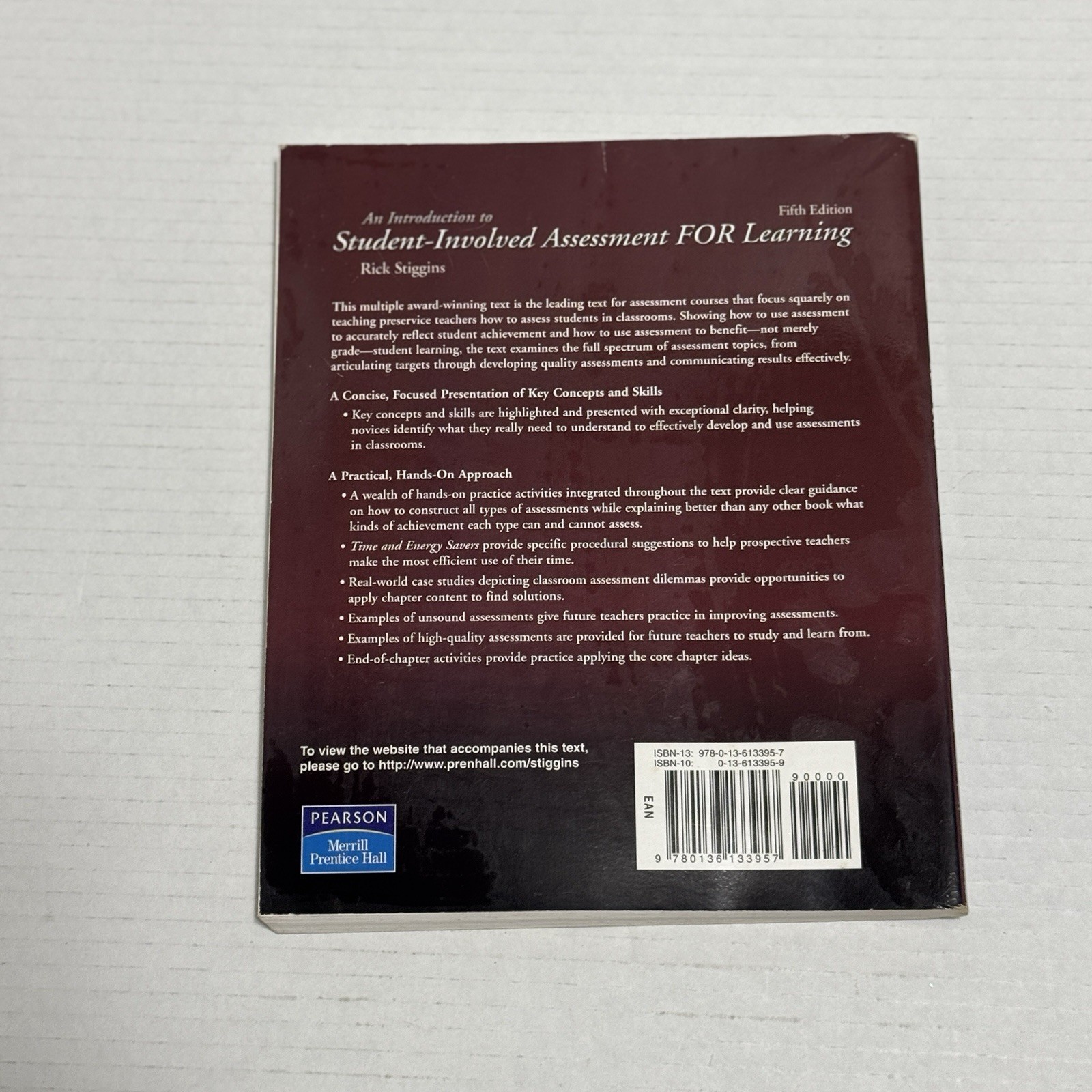 Student-Involved Assessment for Learning 5th Ed Rick Stiggins Teaching Education