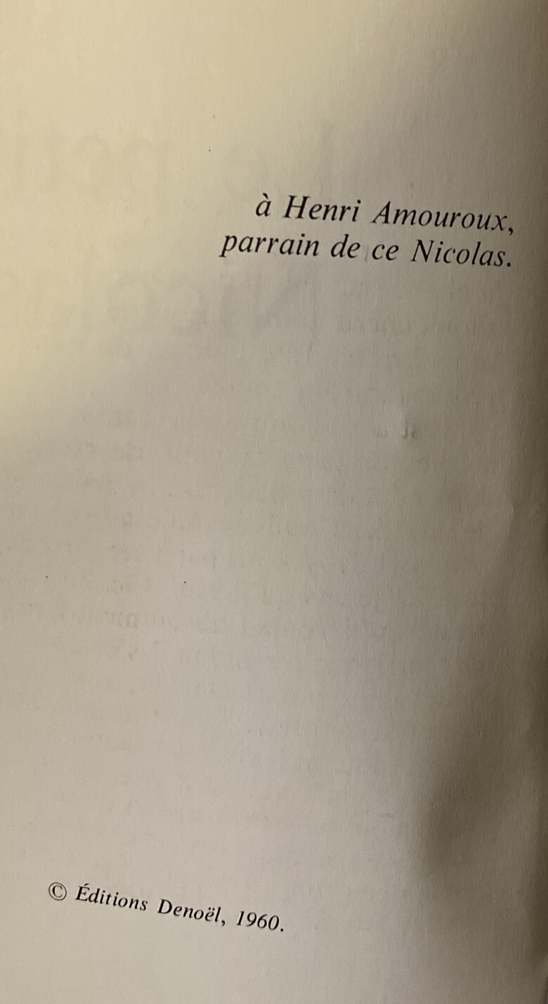 VINTAGE 1960 LE PETIT NICOLAS (FRENCH EDITION) By SEMPE GOSCINNY