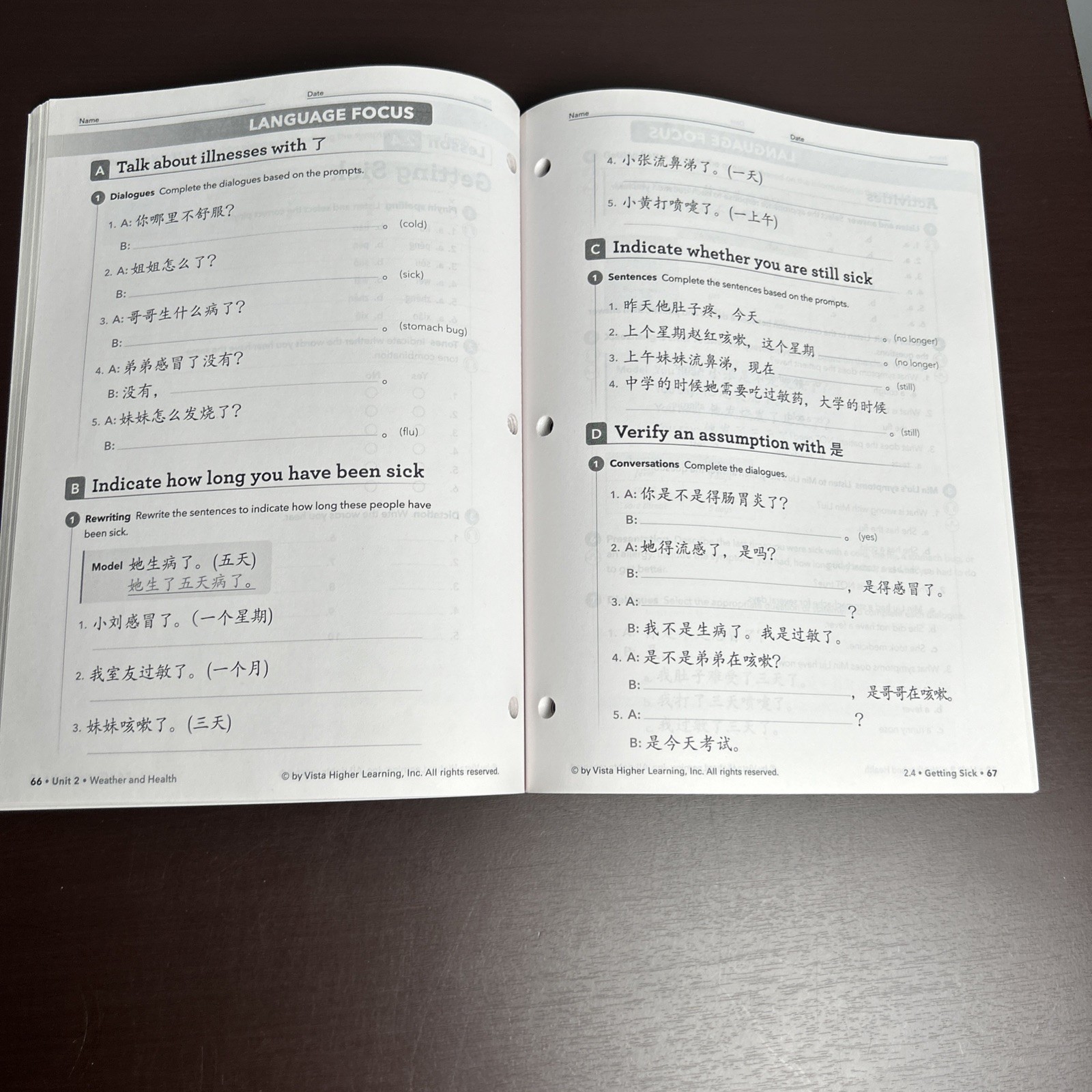 Journeys to Chinese Proficiency 3 Workbook Vista PB New