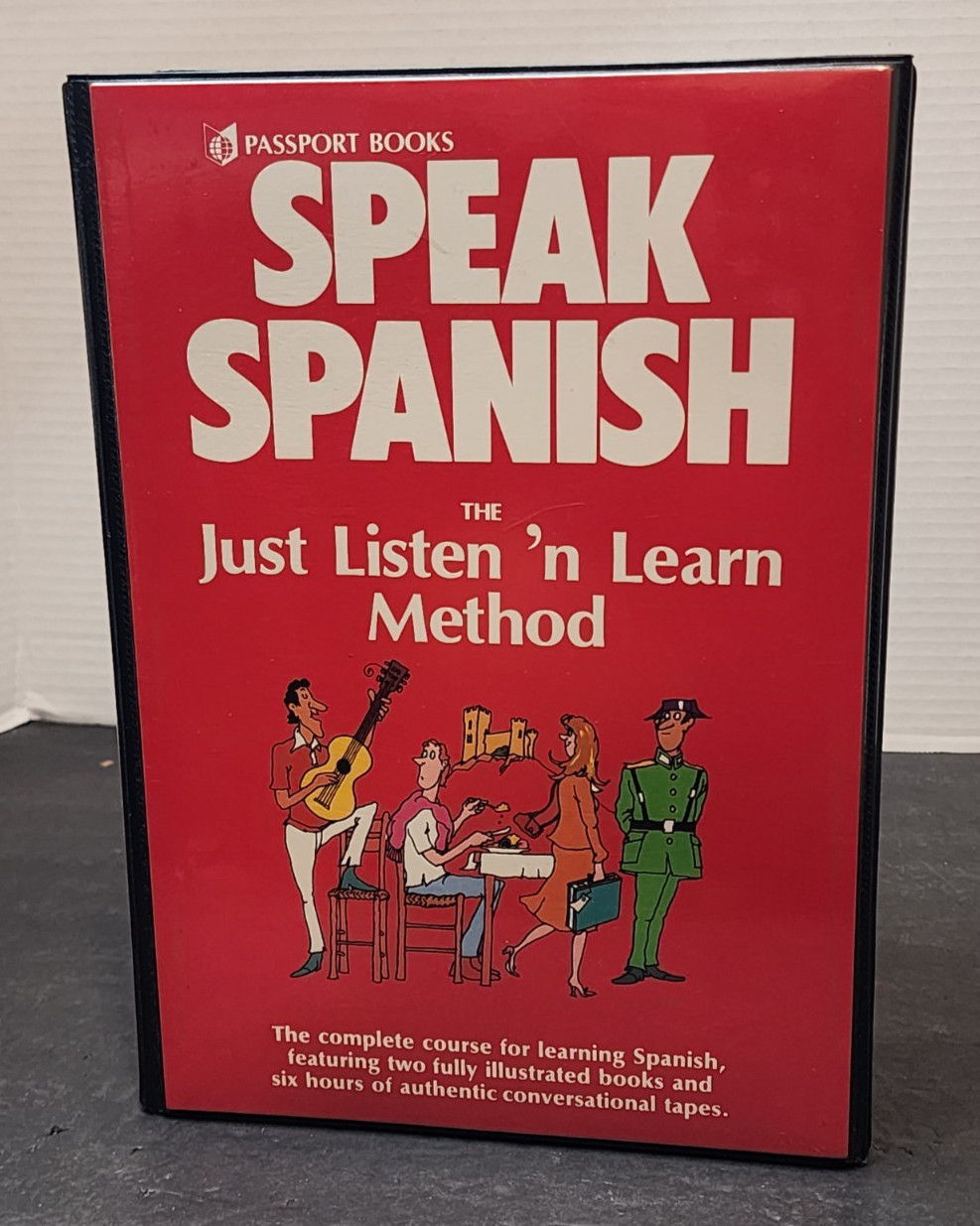 SPEAK SPANISH JUST LISTEN AND LEARN METHOD LEVELS 1 & 2 CASSETTES AND GUIDES