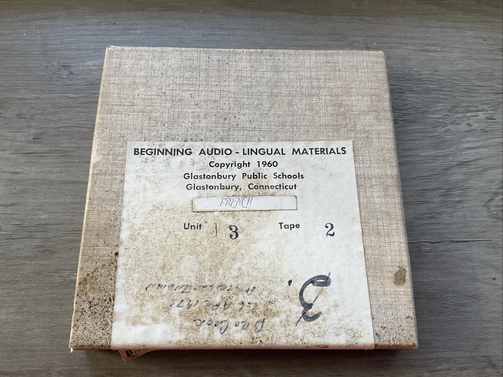 Vintage Beginning Audio-Lingual Materials 1960 Reel Tape French Unit 3 Tape 2