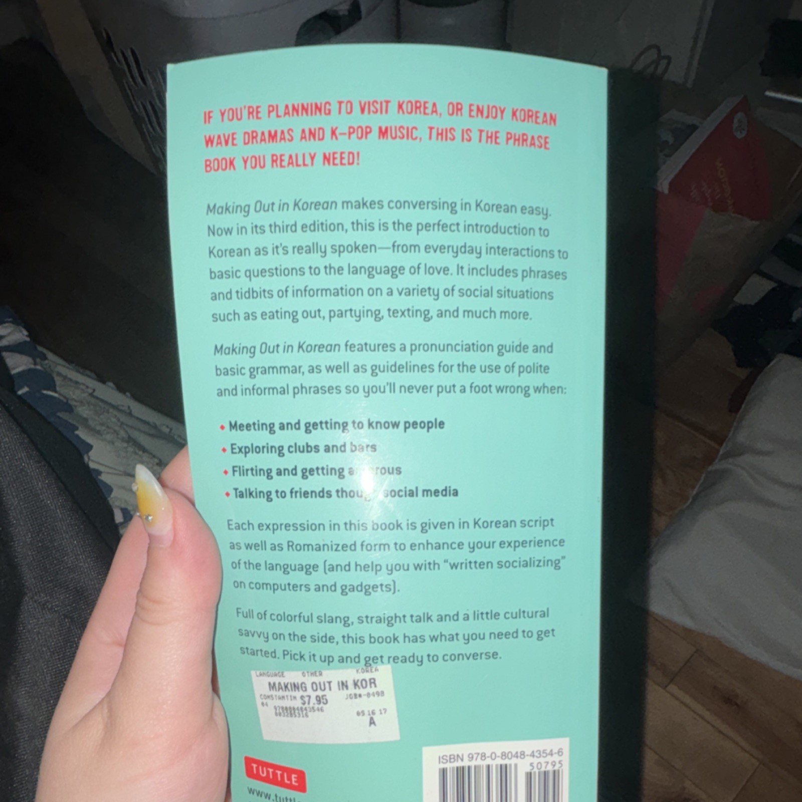 Tuttle Publishing Korean Phrase Book Revised Edition by Constantine & Baik
